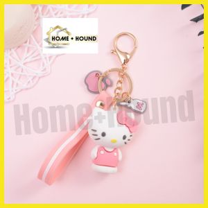 Home+Hound Trinket Keychain Kitty Melody Keroppi Badtz Pom Purin Cinnamon Roll Kuromi Key Chain Rings For Women Bag Decor Pendant