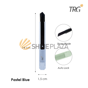 TRG Premium Black Blade Cutter Pastel Color CU-174 - Pemotong Kertas Cuter Kecil Besi Tajam TRG