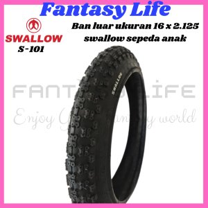 Fantasy Swallow Ban luar 16 x 2.125 hitam type S-101 sepeda anak