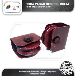 RODA PAGAR 6 CM BESI COR BIASA | REL SIKU V / REL BULAT (BEHEL)