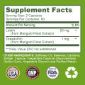 Vitamin Mata - Mendukung Ketegangan Mata, Mata Kering dan Penglihatan - Campuran Lutein. 