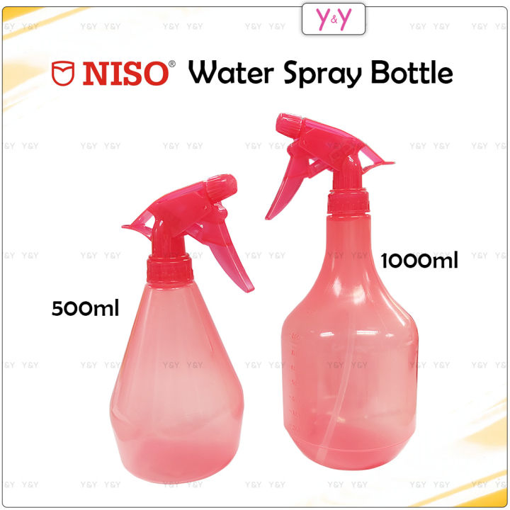 Niso Water Spray Bottle / Plastic Bottle w Pump / Plant Watering