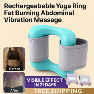 Rechargeable Fat Burning Belt Vibrating Massage Model Yoga Ring Shape Fascia Massager Portable Multifunctional Fascia Ring