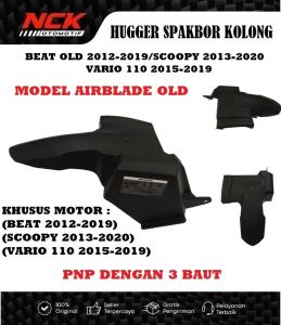 Hugger Spakbor Kolong AIRBLADE BEAT OLD ESP FI POP 2012-2019 SCOOPY 2013-2020