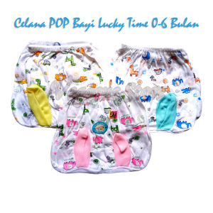 6Pcs Celana Pop Bayi Lucky Time SNI Karakter kartun Newborn(0-12Bulan)-Celana POP-Vegasus Store(COD)
