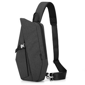 TINYAT New Fashion Mens Crossbody Bag Leisure Single Shoulder Chest Sling Pack Bag