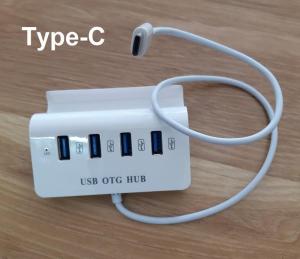 Hub USB Type-C ra 4 cổng USB kiêm giá đỡ cho Điện thoại mẫu mới 2025