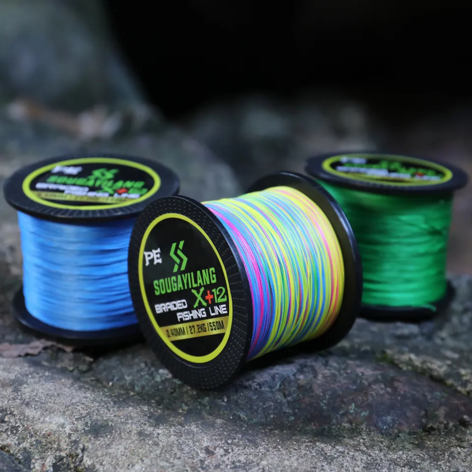 Sougayilang Super Strong 12 Strand Braided Fishing Line Fishing Line X12 PE  Multifilament Abrasion Resistant, 350M/550M Lengths 230614 From Men06,  $10.61