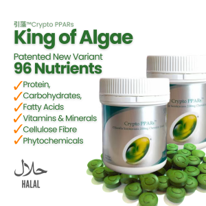 Cryptoppars PPARs Chlorella 1000 Tablets | Taiwan Health Dept Awarded | Dr Henry Lee Endorsed | 96 Nutrients | Natural Detoxifier Immune System Diabetes and Cholesterol Support | 100% Organic Superfood Supplement | Halal Certified