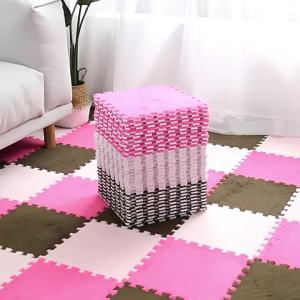 1Pcs Plush Puzzle Mat - 30x30cm Soft EVA Foam Tiles For Baby & Kids Room    Non-Slip Easy To Clean & Assemble    Creates A Safe Crawling & Play Area