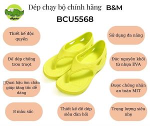 Dép chạy bộ Ysandal có quai hậu Chính hãng B&M Nhập khẩu Đài Loan Mã BCU5568