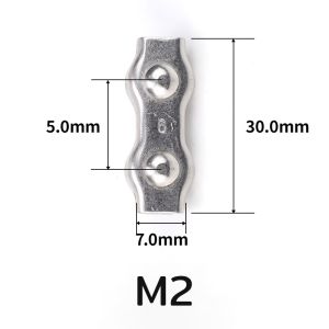 Stainless Steel Wire Clip Wire Rope Clamp Double Clamp Cable Clip M2 M3 M4