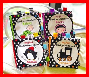 BabyHappy99 หนังสือผ้า ขาวดำ LakaRose เล่นผ้า 3 มิติ ของเล่น เสริมพัฒนา เก็บปลายทาง ด้วยบริการสามารถส่งจากไทย