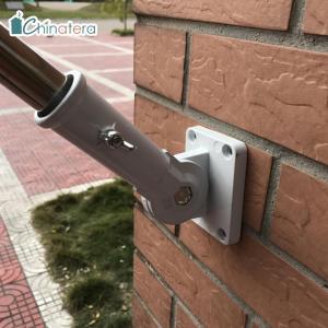 [Chinatera] อลูมิเนียม180องศาปรับเสาธงตัวยึดผนังธงฐานเสาธงเหล็กฉาก