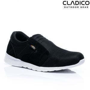 Sepatu Pria Slop Slip On Tanpa Tali Sport Running Mesh Suede Cladico Flow