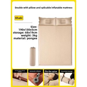 VALUEPULSE ​Single/Double Size​ Self-Inflating Camping Mat​ ​Waterproof 5cm/Ultra-Thick Padding​ ​Thickened Memory Foam Mat ​Shock-Absorbent Base ​Rapid Self-Inflation​ ​Portable Air Mattress​ for Camping/Hiking/Office Nap