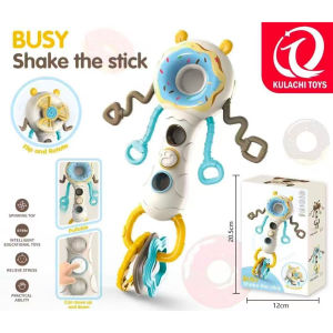 Ready Stock Baby Spinner Toys Baby Soft Silicone Teether Chewing Toy Baby Bite Toy baby busy Sensory Toy mainan bayi