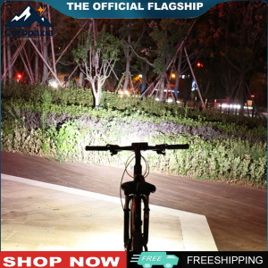 Bicycle LED Headlight - Durable Aluminium Alloy Flashlight for Night Riding Easy to Mount and Rechargeable
