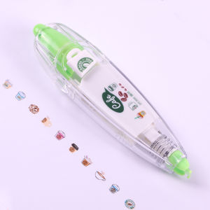 Cute Dog Cat Owl Pressed Lace Tape Decorative Correction Tape Material Scrapbooking Label Diary Journal Planner