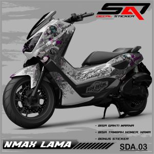 Decal Sticker Custoom Full Body NMAX Lama 2016-2019 Decal Variasi Motor NMAX Lama SDA.03