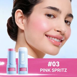 DOOUR Brightening Blush Stick Contouring Long-lasting Wear Sunscreen Blush  Waterproof Cream Blush Stick for Delicate Natural Finish