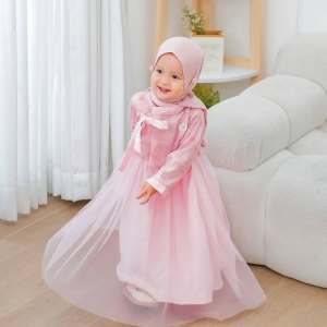 Mafaza Hanbok Dress Kids Bahan Satin Velvet Mix Tile / Dress Anak Perempuan Usia 2-6 Tahun / Gamis Anak Terbaru / Dress Lebaran Anak Viral Lucu Terlaris 2025 / BISA COD