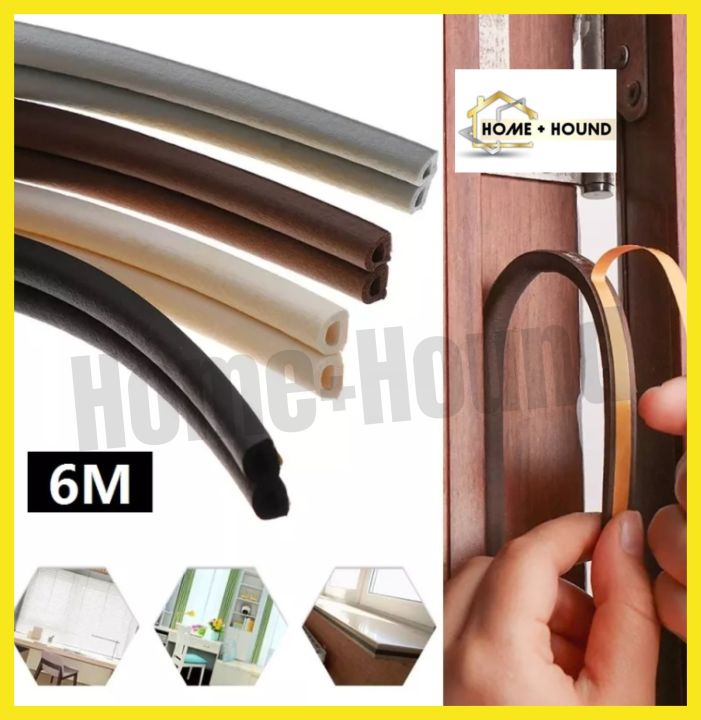 Home+Hound Seal Strip Foam Rubber for Window 6M Self Adhesive Type D ...