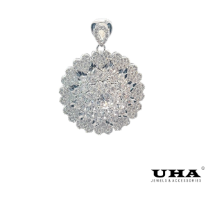 M1604 Mặt và Dây chuyền đính đa CZ cao cấp sáng lấp lánh UHA