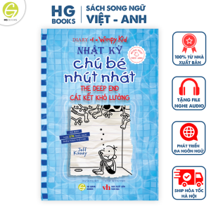 Sách Nhật Ký Chú Bé Nhút Nhát tập 15: Cái Kết Khó Lường - Phiên bản song ngữ Việt-Anh - Kèm File Nghe và Note Từ Vựng