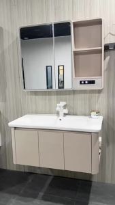 Arc Smart Mirror Cabinet with Socket Bathroom Wall-Mounted Separate Mirror Makeup Mirror Storage