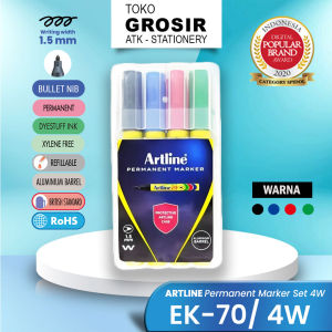 ARTLINE Spidol Permanent Marker Set 4 Colours EK-70/4PAU