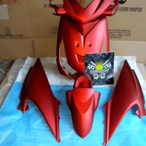 cover body alus honda beat karbu tahun 2008 2009 warna merah doff