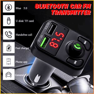 COD Bluetooth Audio Mobil Receiver FM Transmitter Stereo Tanpa Kabel Wireless Dual USB Charger X8