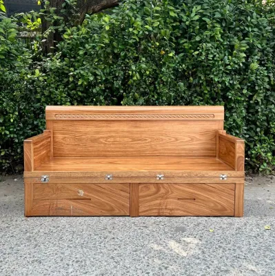 Ghế sofa thông minh - giường gấp gọn gỗ hương xám ghế giường có ngăn kéo