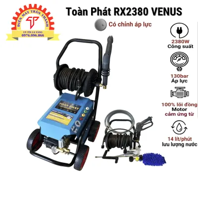 CHÍNH HÃNG Máy Rửa Xe Bán Công Nghiệp Toàn Phát TP-RX2380 Venus Công Suất 2380W Motor Điện Đồng 100% Bảo Hành 12 Tháng