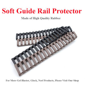 4pcs Soft Guard Strip Rubber Trapezoidal Guard Guide Rail Protector Toy Decorative Accessories