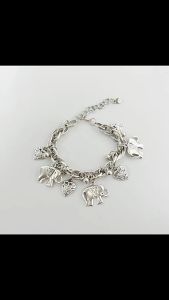 Elephant Heart Shaped Alloy Pendant Bracelet Ankle Chain Bracelet Bohemian Anklets Goth Retro Jewelry for Women Sandals Summer Accessories Indian Foot Luxury Body Chain Beach Animal Foot Ankle