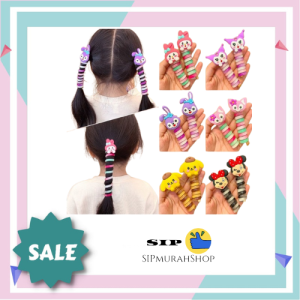 Ikat Rambut Spiral Motif Lucu Karet Rambut Ulir Tali Rambut Bergulir Karakter