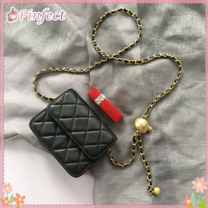 Pinfect Fashion Women Vintage Elegant Mini Women Messenger Bag PU Leather Shoulder Crossbody Cute Retro Small Square Letters Chain Money Handbag