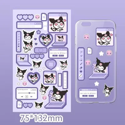 Stiker Desain Sanrio Berkilau Untuk Dekorasi Jurnal