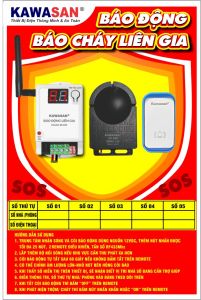 Bộ Báo Động Liên Gia (Chung cư Căn hộ Khu nhà ở Khu dân cư) Có Hiển Thị Số Nhà Bấm Chuông BLG-1NR
