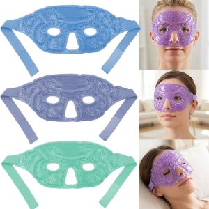 CANICECA Gel Beads Compress Ice Gel Eye Face Reusable Cold and Heat Sleeping Ice Pack Facial Repair Skin Care Tool Face Ice Bag for Woman SPA