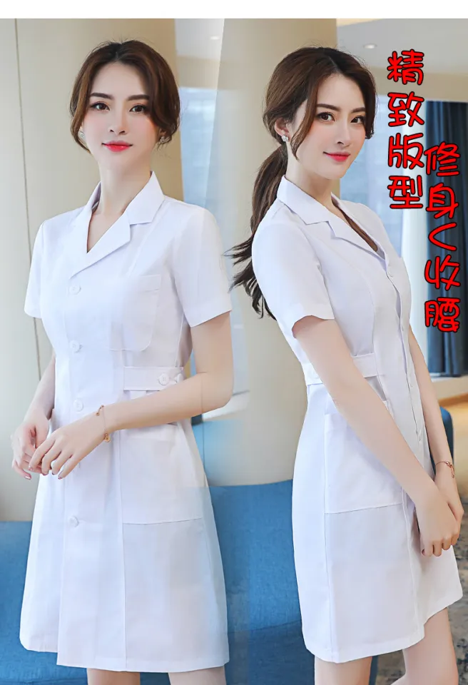 Cotton Slim Print Overalls Beauty Salon Nursing Uniform For Adults - Women