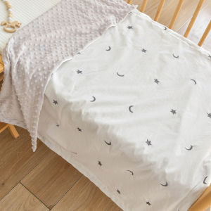 Embroidery Cotton Newborn Baby Blanket Home Living Small Quilt for Kids Boys Girls Sleeping Cover