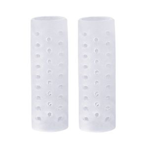 QRWKWF Anti-Friction Finger Toe Caps Clear Silicone Toe Protector Cover Soft Breathable Toe Separator