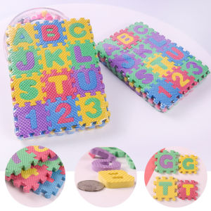Happily Baby 36/72pcs Puzzle Play Mats for Baby Eva English Letters Foam Puzzle Developmental Toys Kids