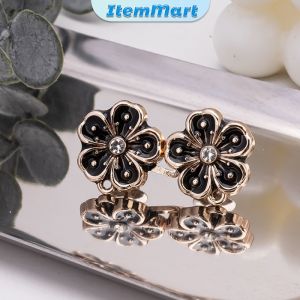 ItemMart Fashion Flower Tighten Waist Buckle Pins Waist Clip Adjustable Snap Detachable 1 Set