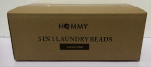 Hommy Laundry Beads 30 pcs x 4 = 120 pcs + Free Gift Scent Booster Kit (100g) Lavender Flavor