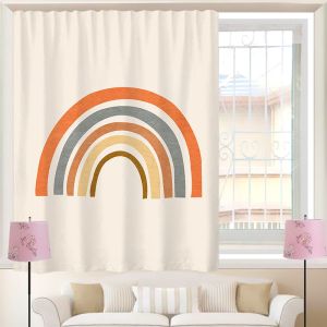 Velcro Ins Wind Curtain Cloth No Punching Short Small Dormitory Blackout Simple Sunshade Self-Adhesive