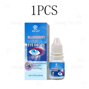 Blueberry Lutein Eye Drops - Relief for Itchy Dry & Sore Eyes Soothing Eye Care Drops